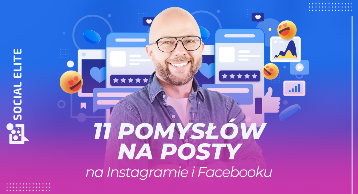 pomysły na posty na instagramie i facebooku - baner