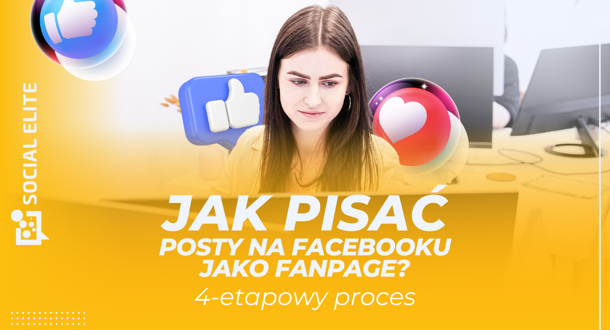 jak pisać posty na facebooku jako fanpage - baner