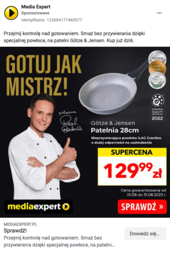 przykładowa reklama firmy Media Expert