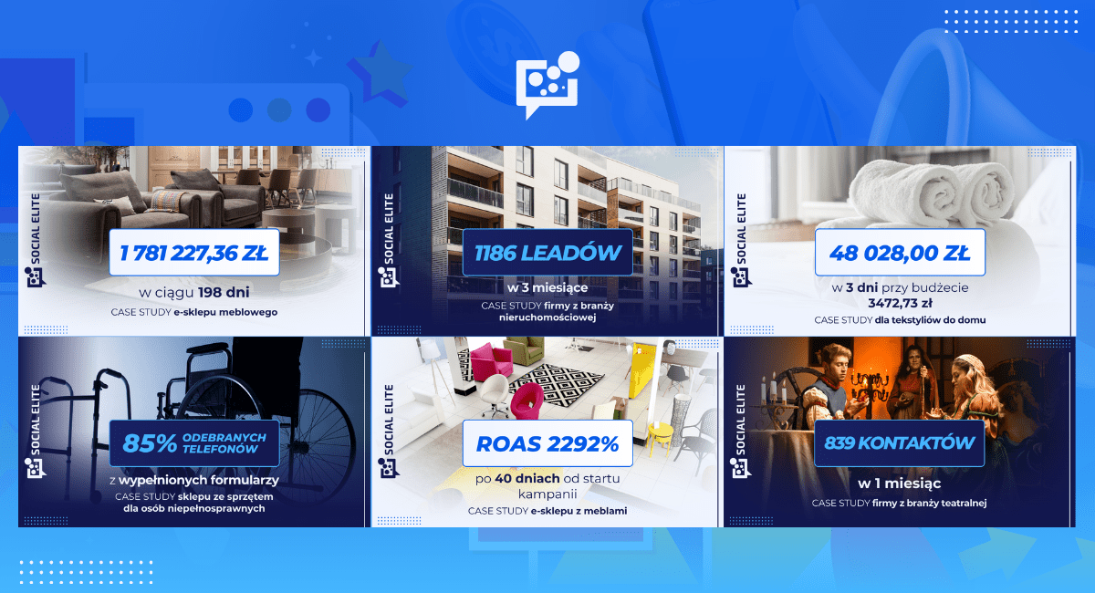 baner pokazujące najnowsze case study agencji marketingowej Social Elite