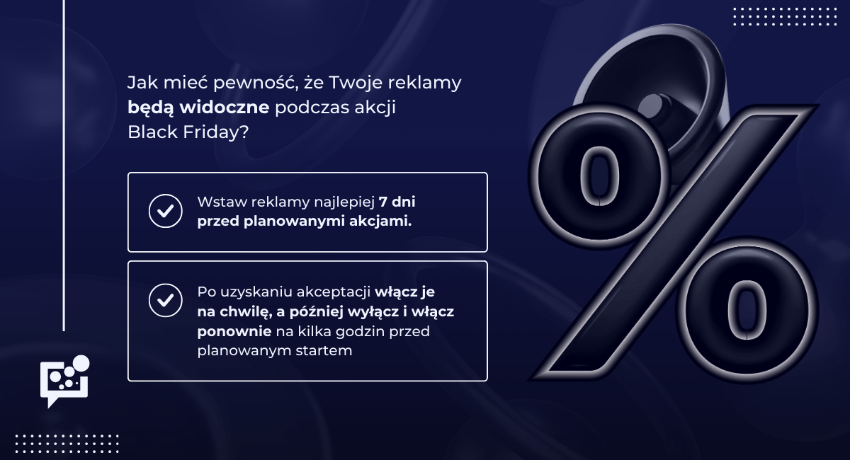 reklama black friday - kiedy wstawić reklamy