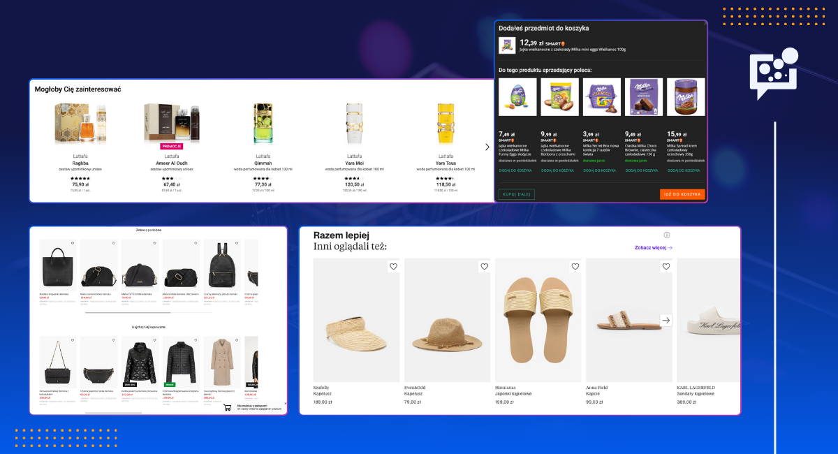 przykłady zestawów produktów up-selling i cross-seling