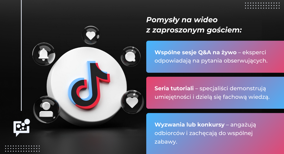 Algorytm TikToka - pomysły na wideo z zaproszonym gościem