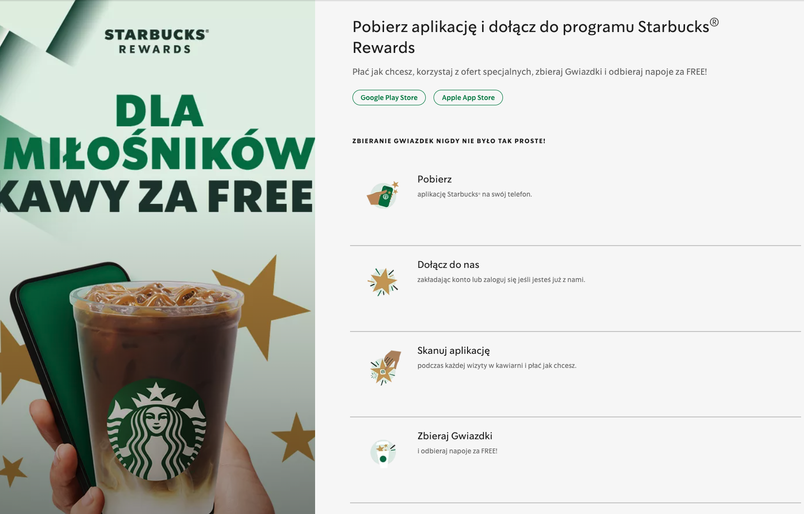 Starbucks Rewards - screen ekranu