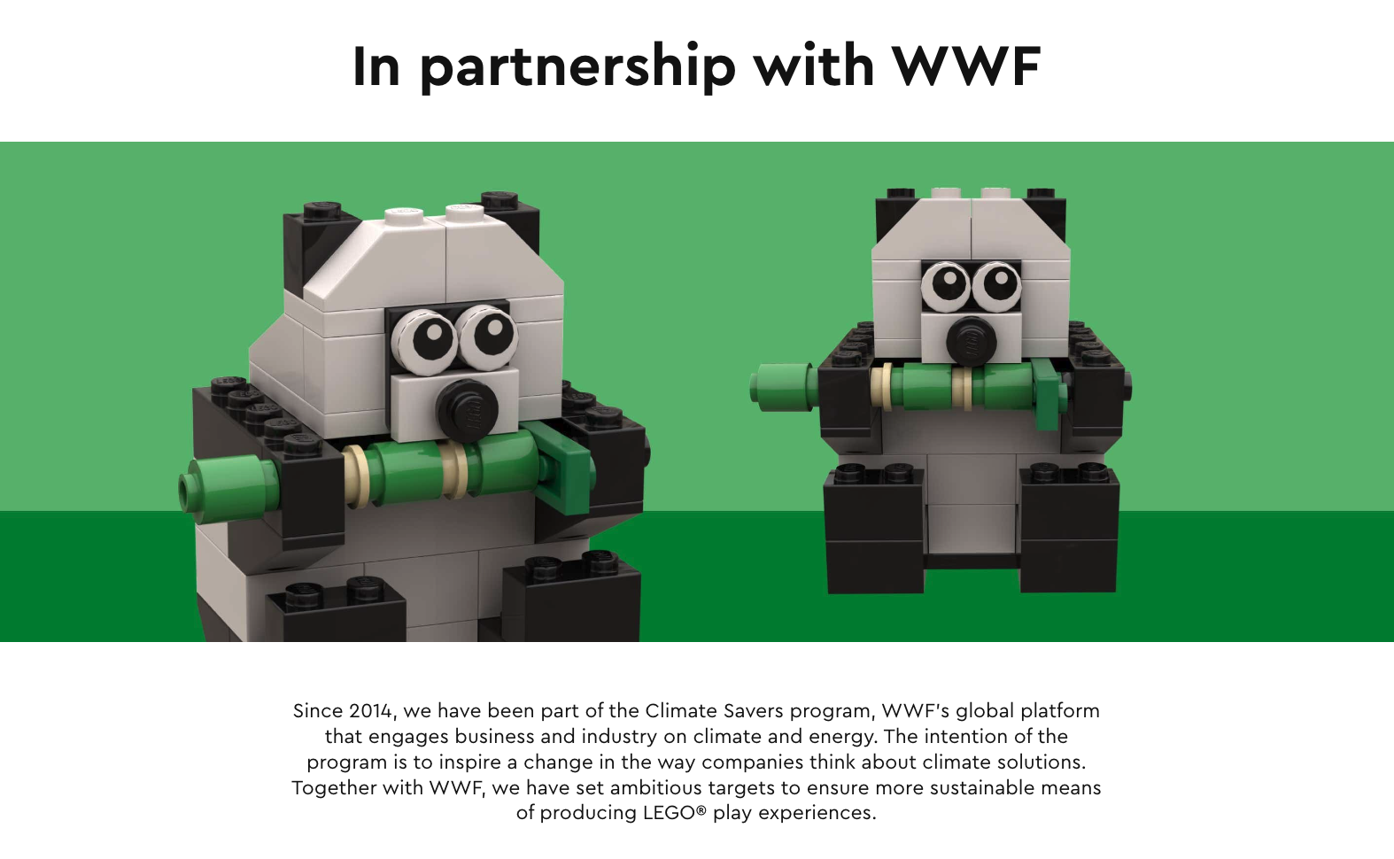 Kampania społeczna Lego i WWF - screen ekranu