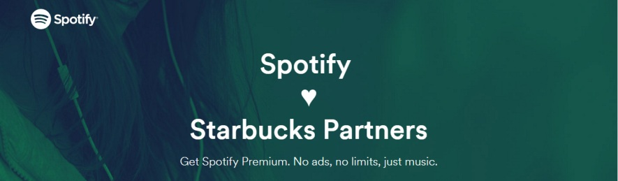 Spotify and Starbucks Partners - screen